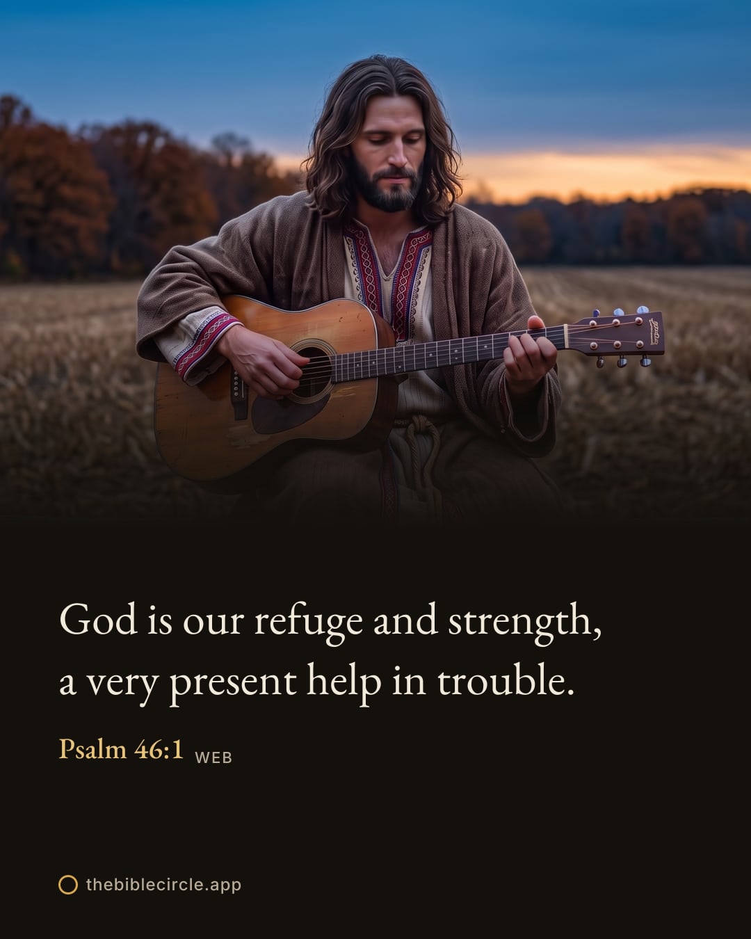 Psalm 46:1 verse card